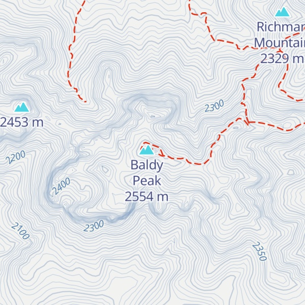 Map of Mount Livermore