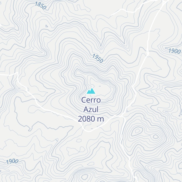 Map of Cerro Azul