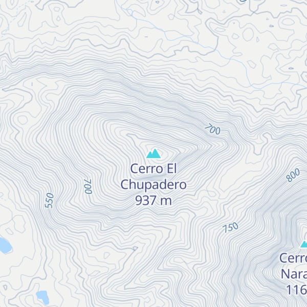 Map of Cerro El Chupadero