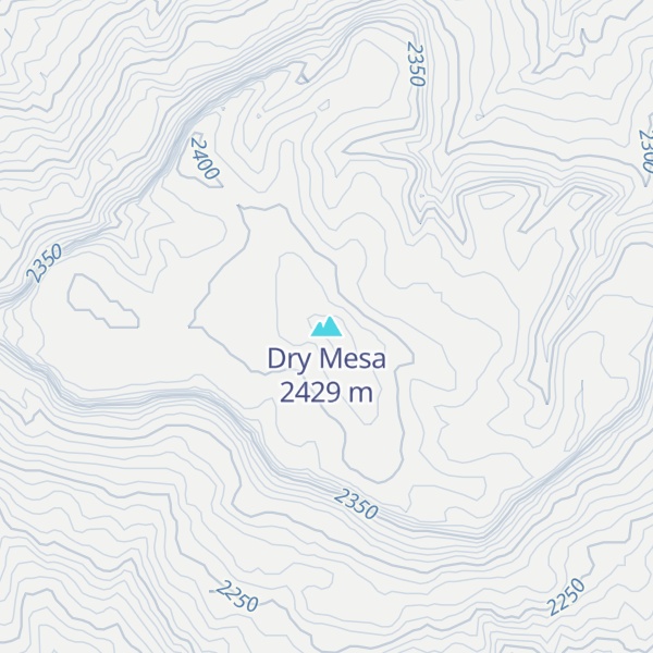 Map of Dry Mesa