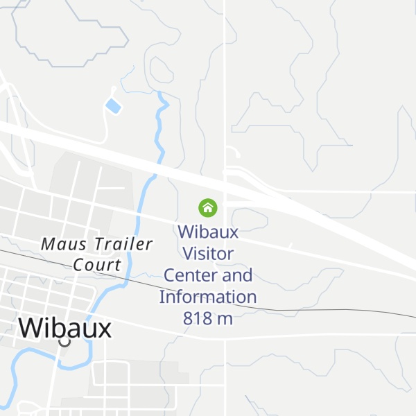 Map of Wibaux Visitor Center and Information