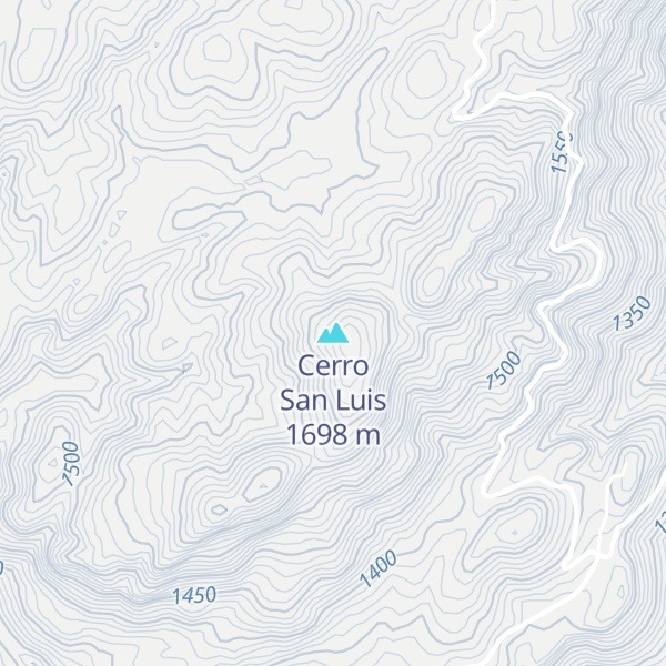 Map of Cerro San Luis