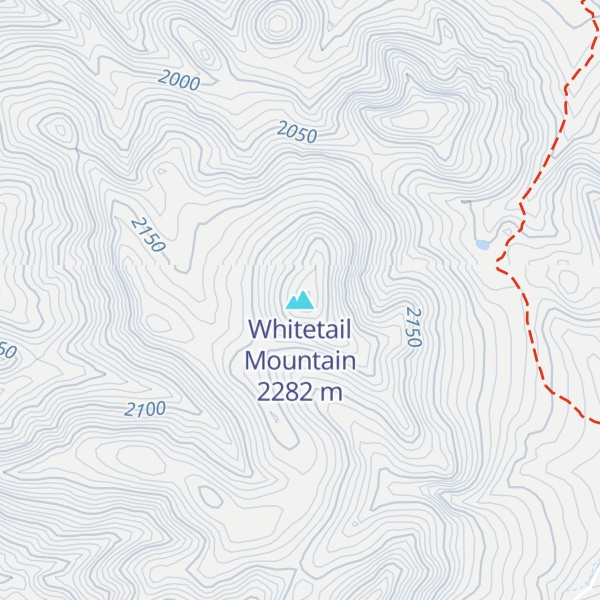 Map of Whitetail Mountain