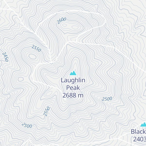 Map of Laughlin Peak