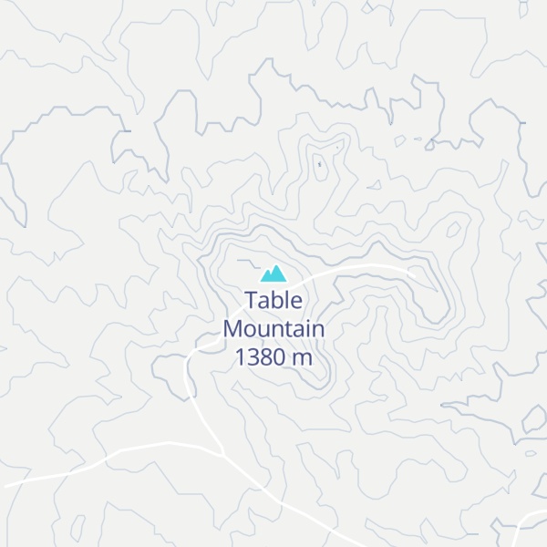 Map of Table Mountain