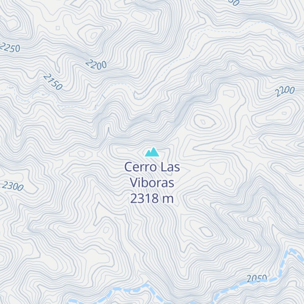Map of Cerro Las Viboras