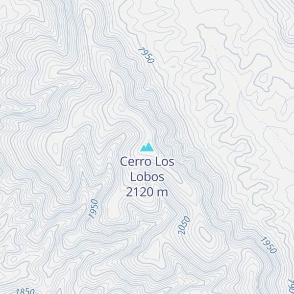 Map of Cerro Los Lobos