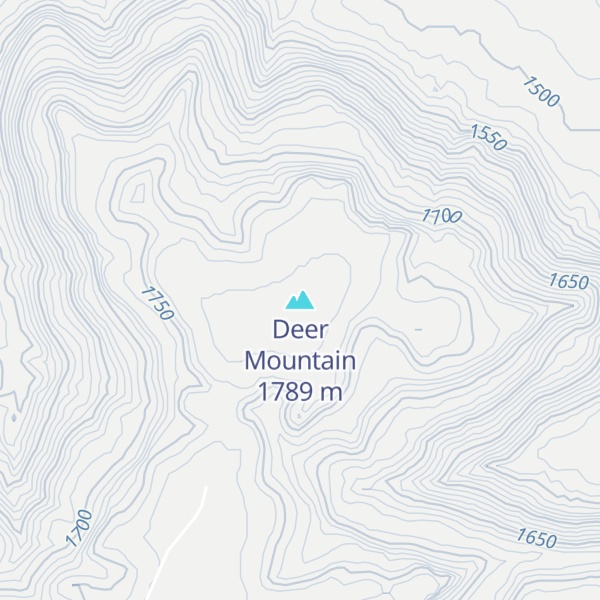 Map of Deer Mountain