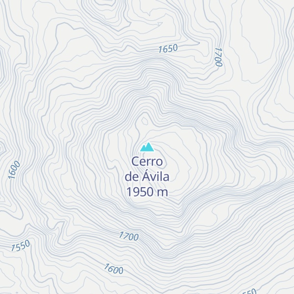 Map of Cerro de Ávila