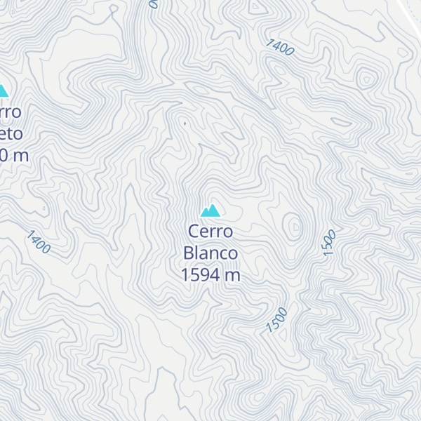 Map of Cerro Blanco