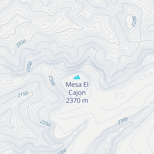 Map of Mesa El Cajon