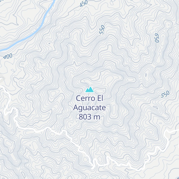 Map of Cerro El Aguacate