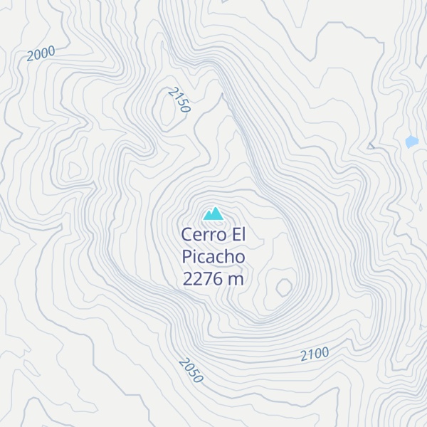 Map of Cerro El Picacho