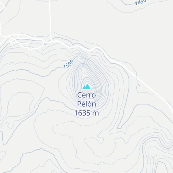 Map of Cerro Pelón