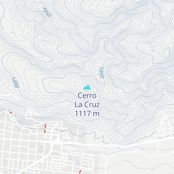 Map of Cerro La Cruz