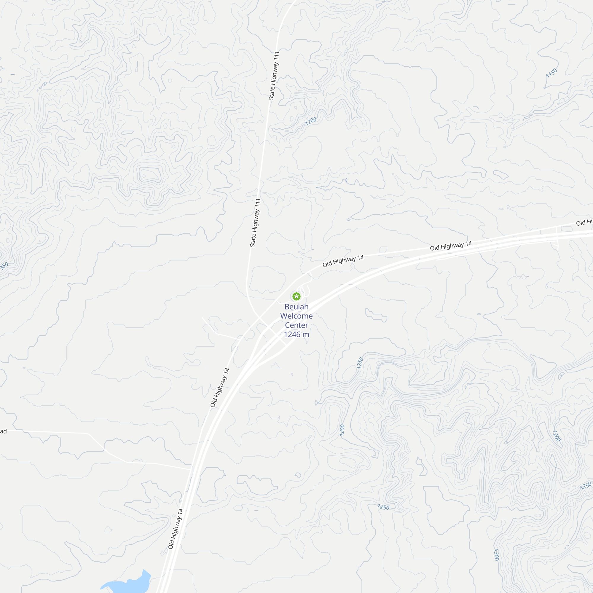 Beulah Welcome Center map