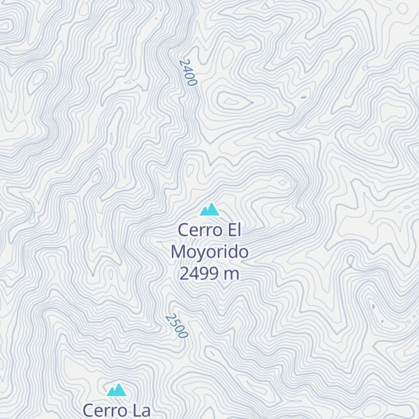 Map of Cerro El Moyorido