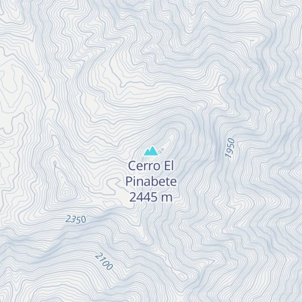 Map of Cerro El Pinabete