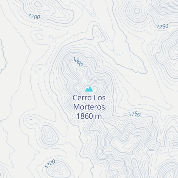 Map of Cerro Los Morteros
