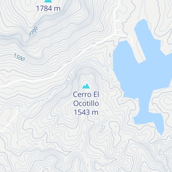 Map of Cerro El Ocotillo