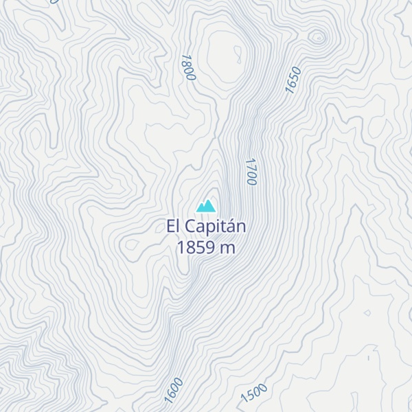 Map of El Capitán