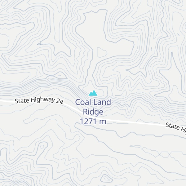 Map of Coal Land Ridge