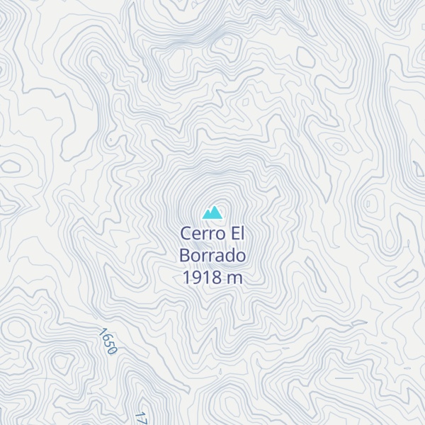 Map of Cerro El Borrado