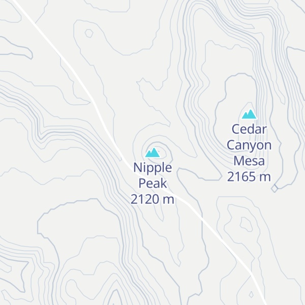 Map of Nipple Peak