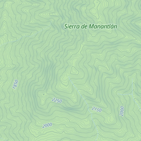 Map of Cerro San Miguel