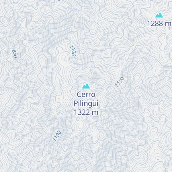 Map of Cerro Pilingüi
