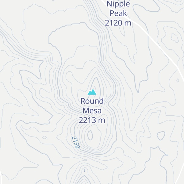Map of Round Mesa