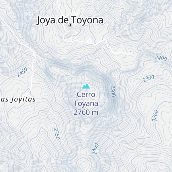 Map of Cerro Toyana