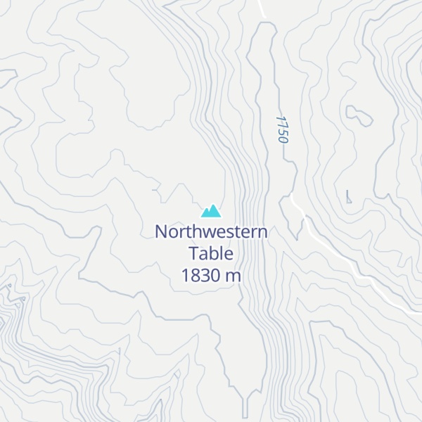 Map of Northwestern Table