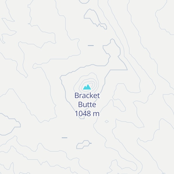 Map of Bracket Butte