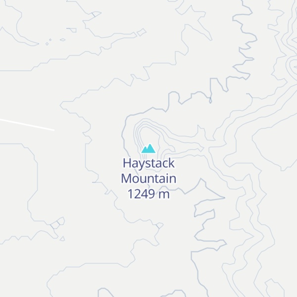 Map of Haystack Mountain