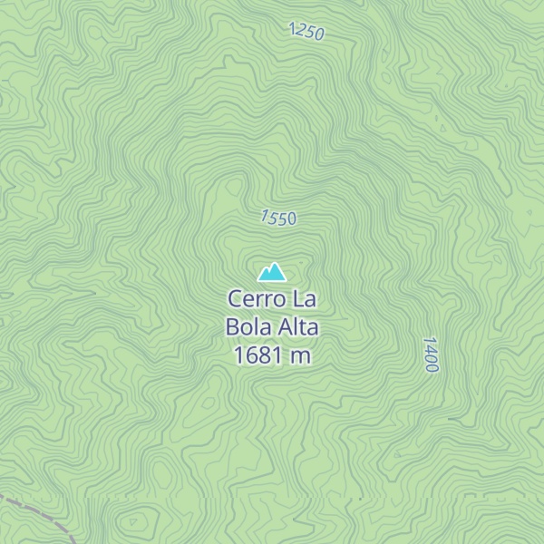 Map of Cerro La Bola Alta
