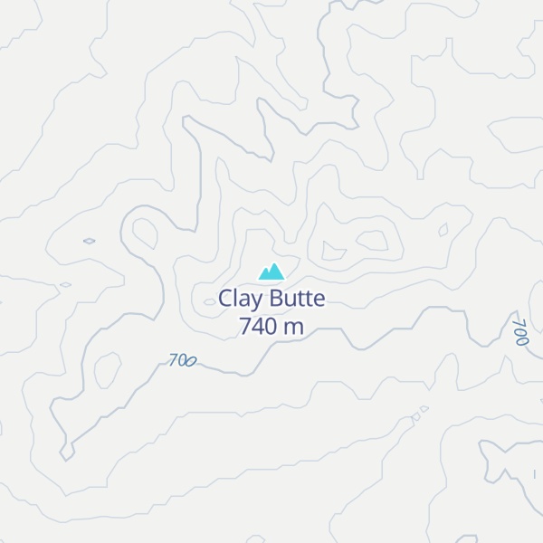 Map of Clay Butte