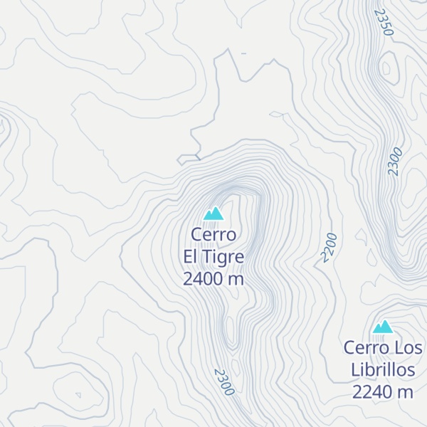 Map of Cerro El Tigre