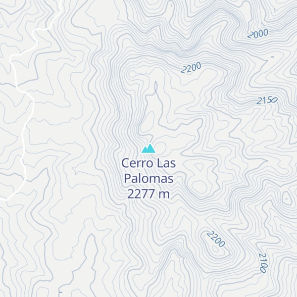 Map of Cerro Las Palomas