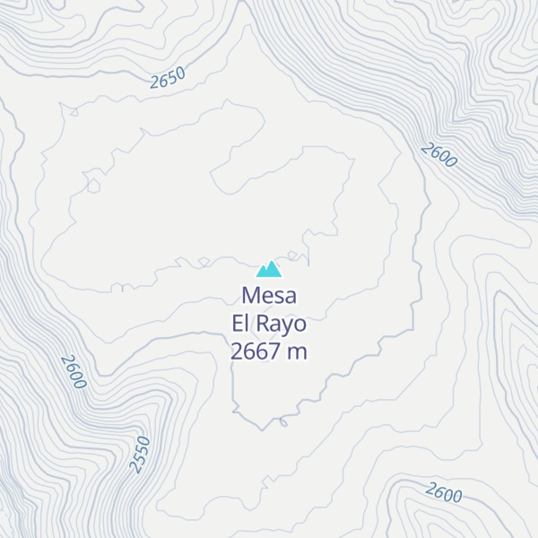Map of Mesa El Rayo