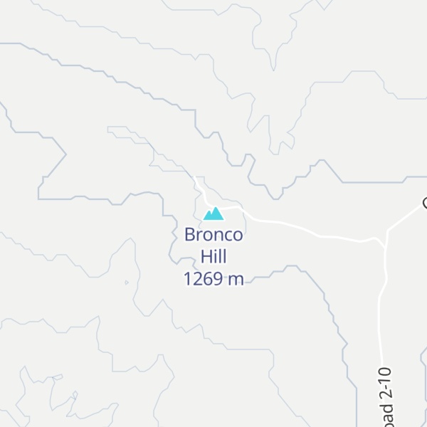 Map of Bronco Hill