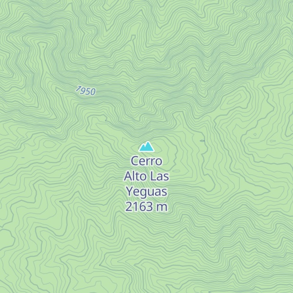 Map of Cerro Alto Las Yeguas