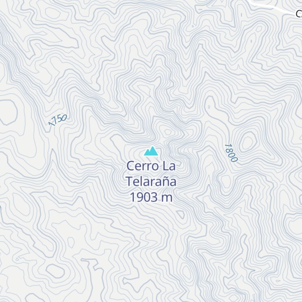 Map of Cerro La Telaraña