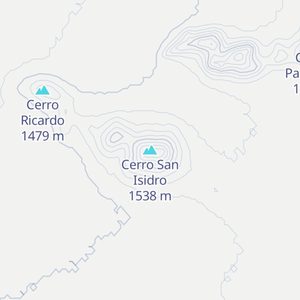 Map of Cerro San Isidro