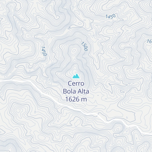 Map of Cerro Bola Alta
