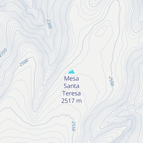 Map of Mesa Santa Teresa