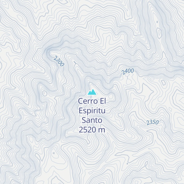 Map of Cerro El Espiritu Santo