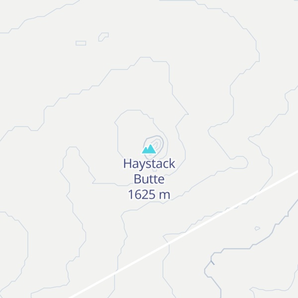 Map of Haystack Butte