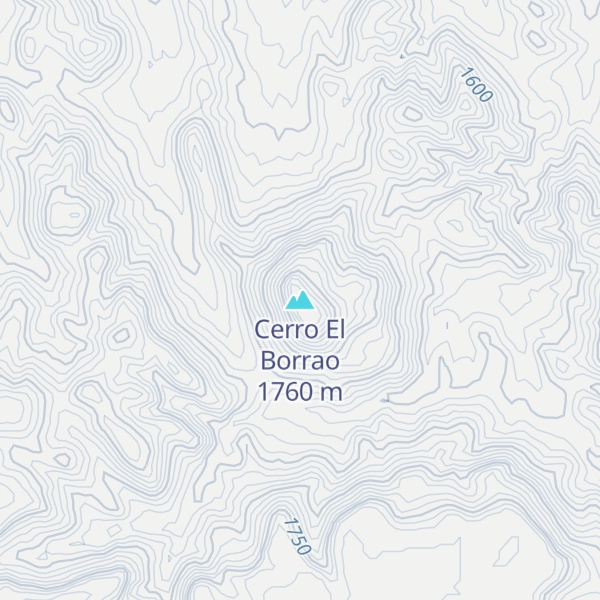 Map of Cerro El Borrao