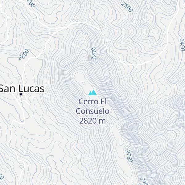 Map of Cerro El Consuelo